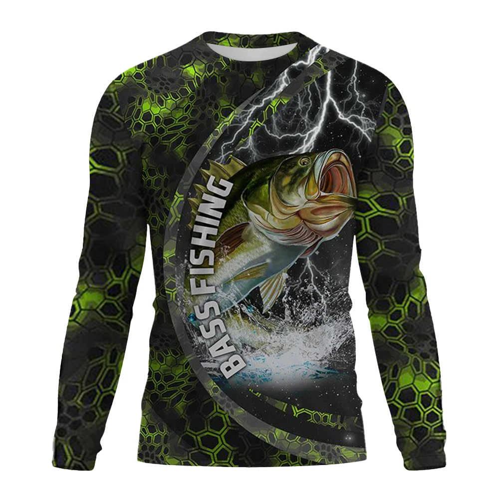 Mens Fashion Clothes - Men's T-Shirts Fishing Shirt Summer 3D