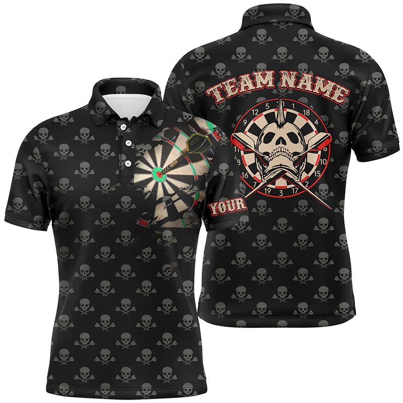 Men'S Fashion T Shirts - Fashion Darts Graphic Polo Shirt Custom
