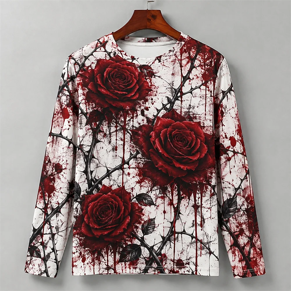 3D Print Horror Red Blood Stai - Men'S Fashion T Shirts review and price