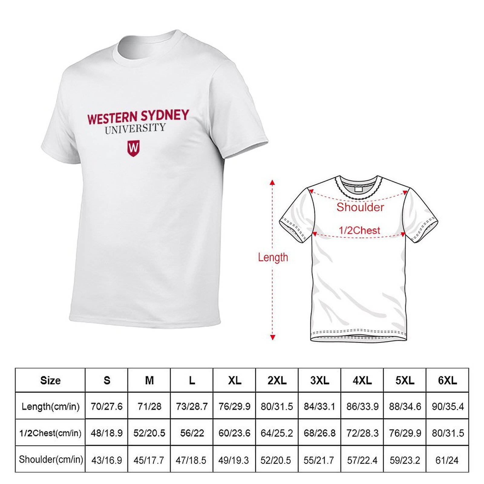 Western Sydney University T-Sh - Men'S Fashion Sydney review and price