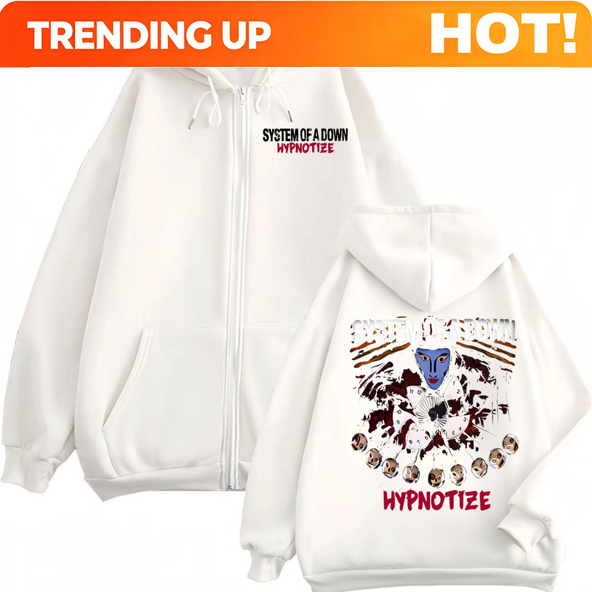 Rock Band System of A Down Hyp - Mens Fashion Zip Up Hoodies review and price