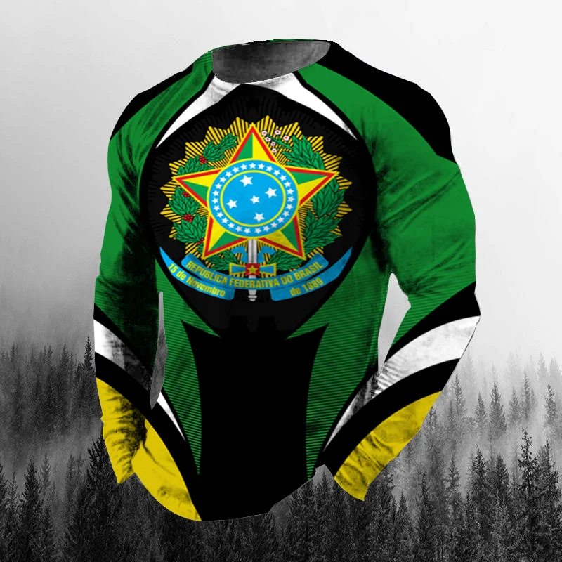 Vintage Brazilian Flag 3D Prin - Mens Fashion Clothes review and price