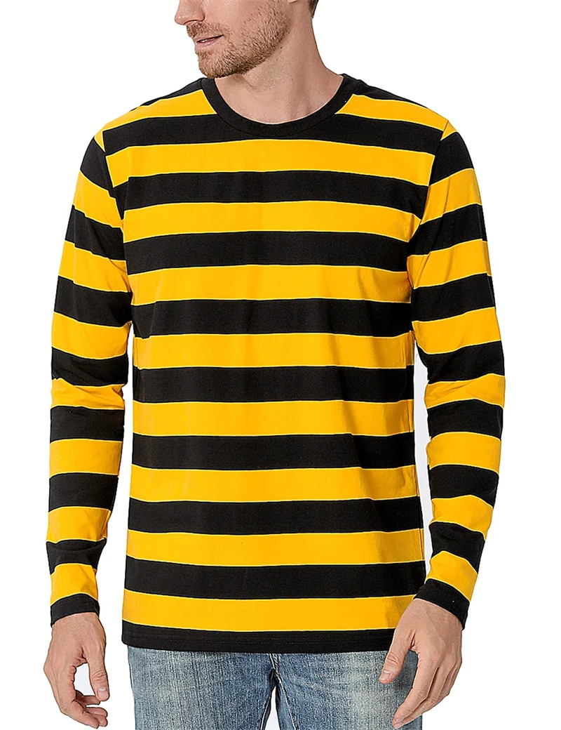 Fashion Contrast Stripe 3D Pri - Mens Fashion Clothes review and price