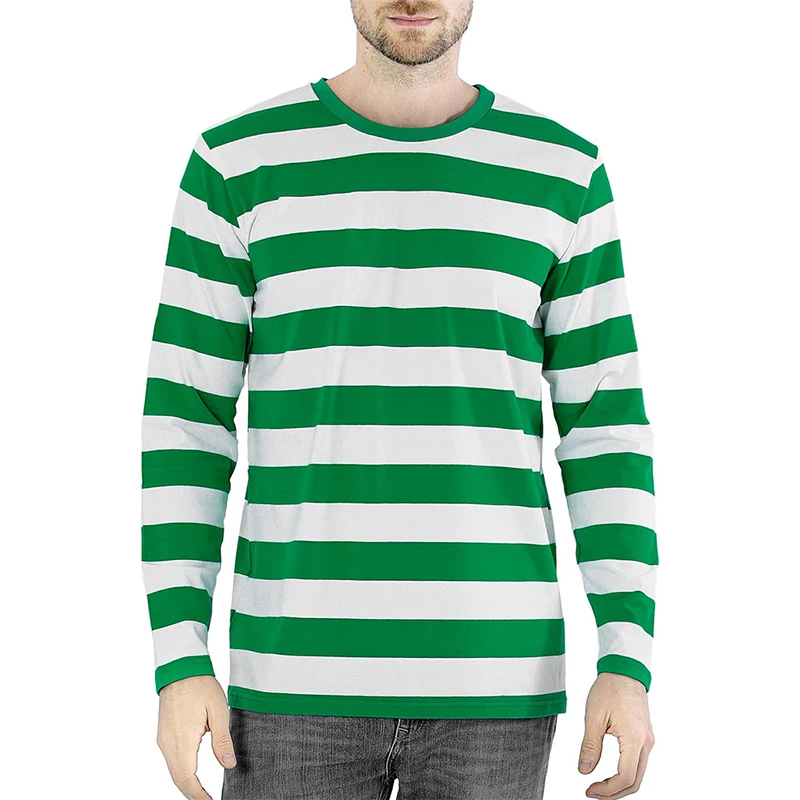 Fashion Contrast Stripe 3D Pri - Mens Fashion Clothes review and price
