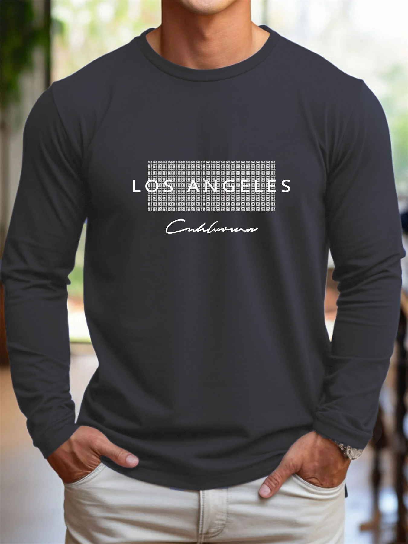 100% Pure Cotton Men's Long Sl - Men'S Fashion T Shirts review and price