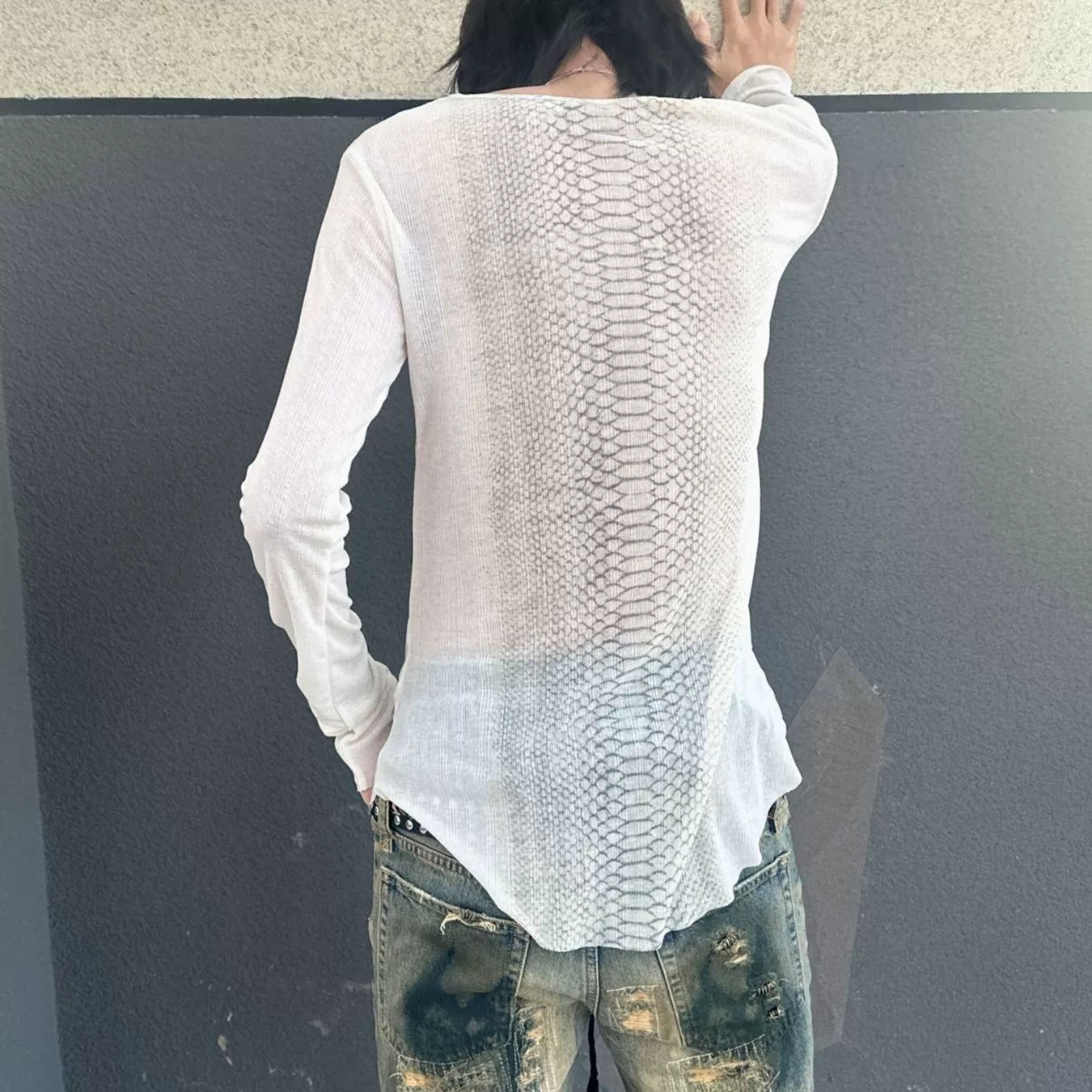 Autumn Retro Subculture Python - Mens Fashion Summer review and price
