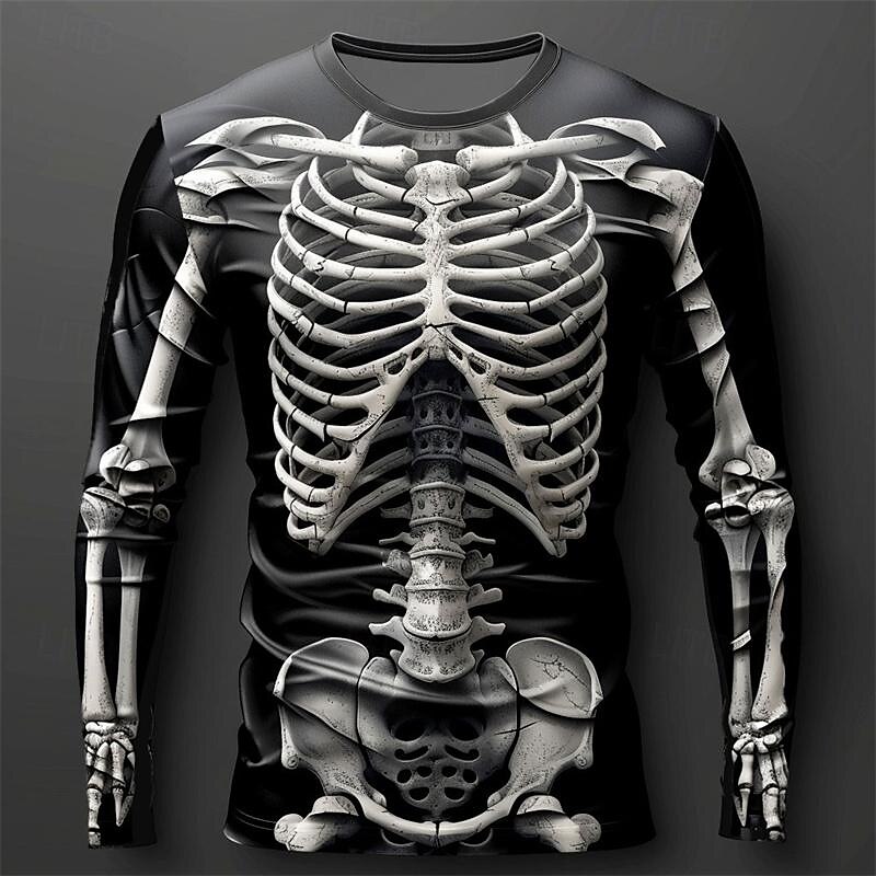 Men's 3D Flame Skull Pattern T - Men'S Fashion T Shirts review and price