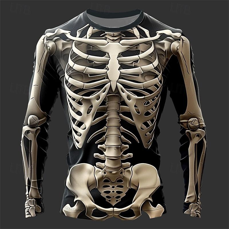Men's 3D Flame Skull Pattern T - Men'S Fashion T Shirts review and price