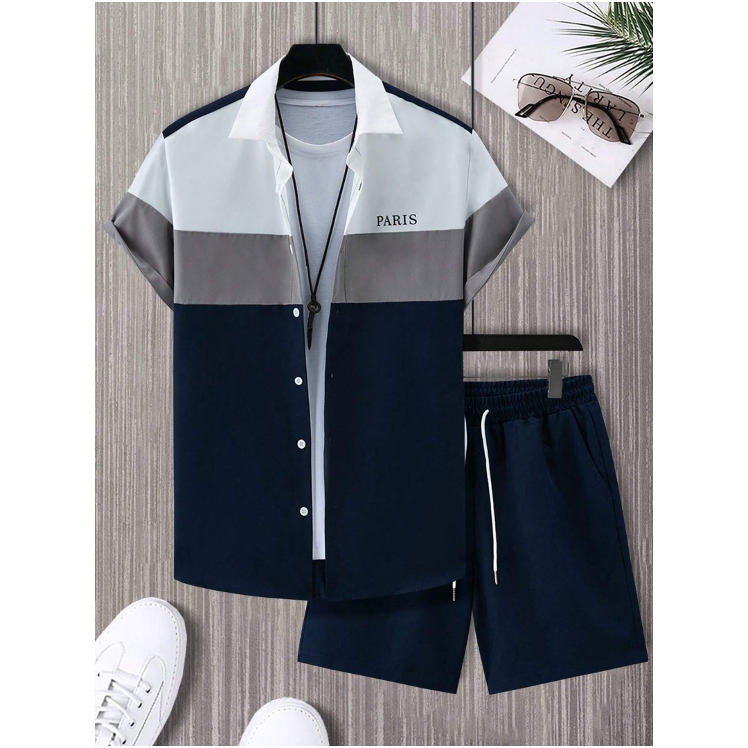 Men's Fashion Suit Blue And Wh - Mens Fashion Clothes review and price