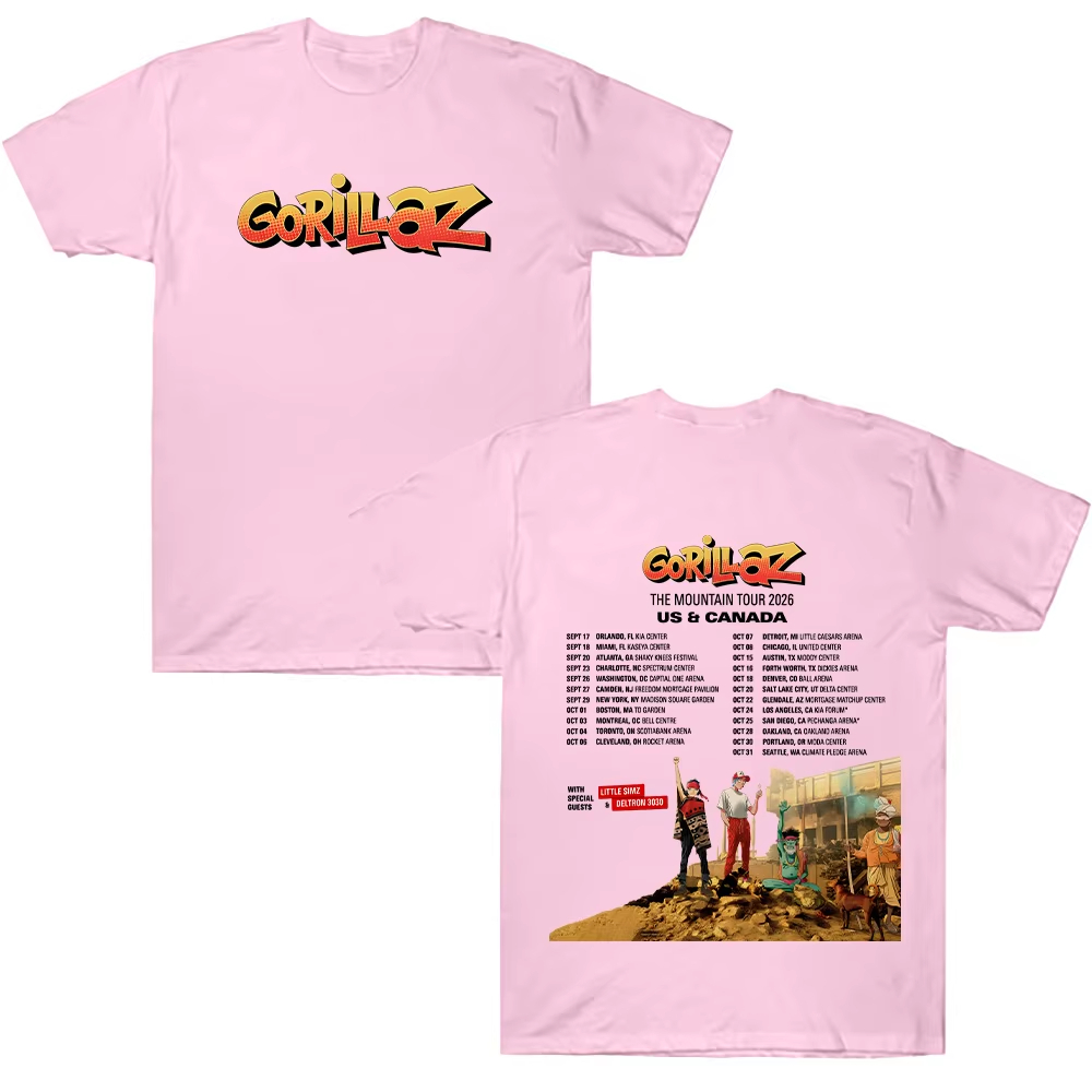 Gorillazs TheMountain Tour 202 - Poster Men Fashion review and price